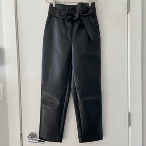 Aritzia - Wilfred Vegan Leather Tie-Front Pants